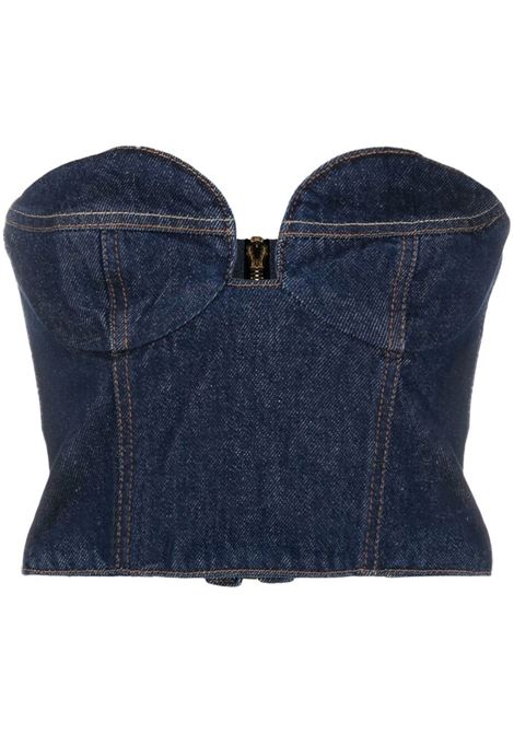 Blue denim cropped top - MAGDA BUTRYM  women MAGDA BUTRYM | 104722NVY